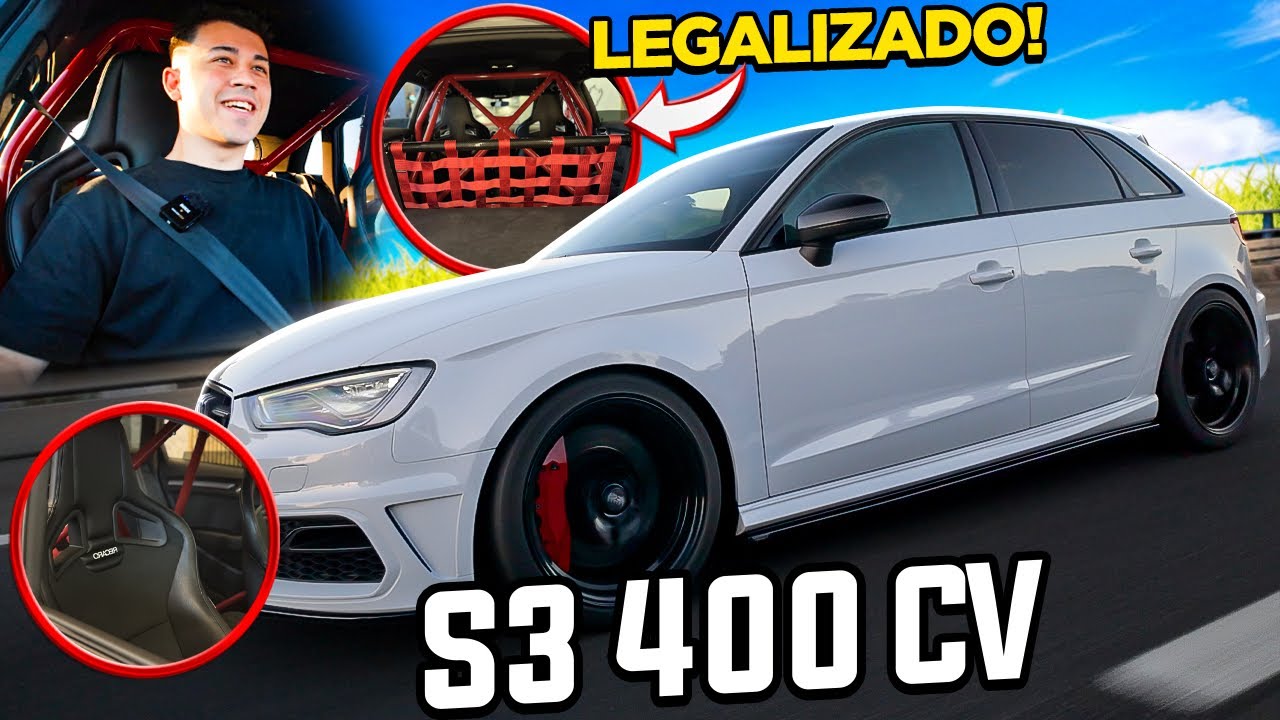 400 CV AUDI S3 ! CARRO DE CORRIDA 100% LEGAL COM TUDO NO LIVRETE ! | AllSpeedDrive