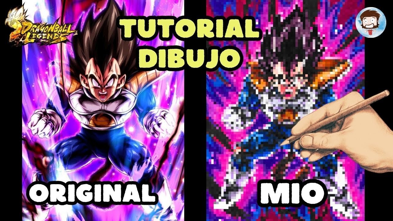 ¡¡APRENDE A DIBUJAR A VEGETA DE DRAGON BALL LEGENDS!! | TUTORIAL