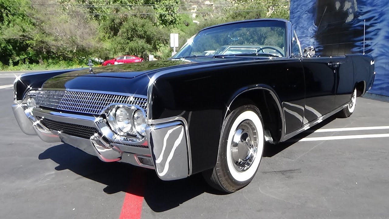 1961 Lincoln Continental test drive at Laguna Classic Cars, Laguna Beach, Ca