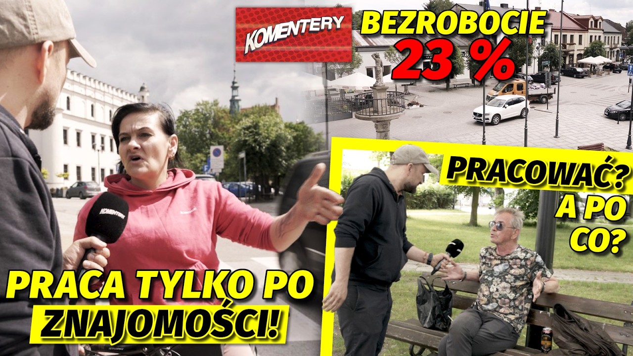 POLSKA STOLICA BEZROBOCIA! PRACOWAĆ? PO CO? TU DO ZAMIATANIA ULIC TRZEBA MIEĆ ZNAJOMOŚCI!| KOMENTERY