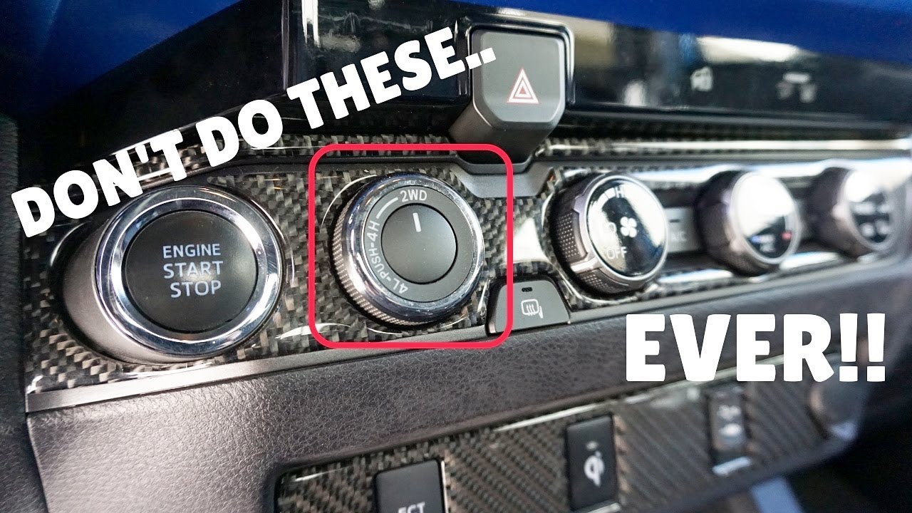 5 Things You Should NEVER Do in a 4X4 Vehicle