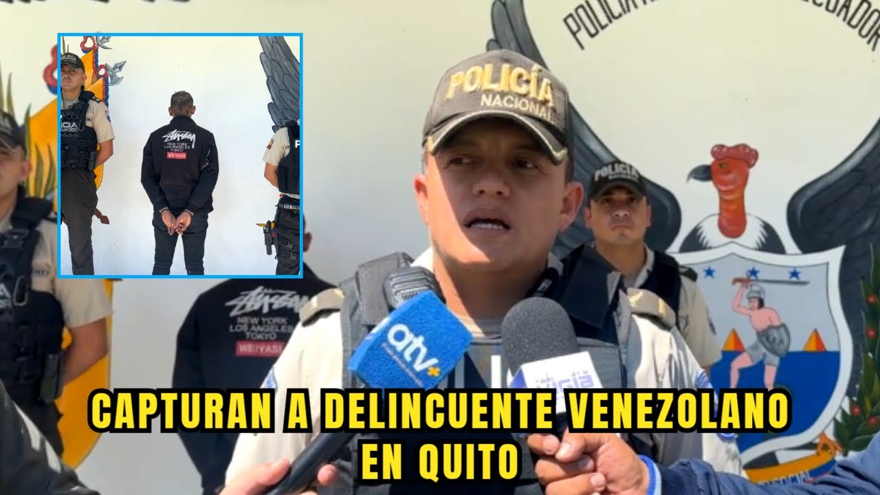 Delincuente extranjero capturado en Quito