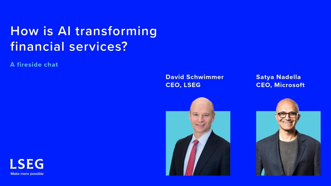 How is AI transforming financial services? | A fireside chat with David Schwimmer and Satya Nadella
