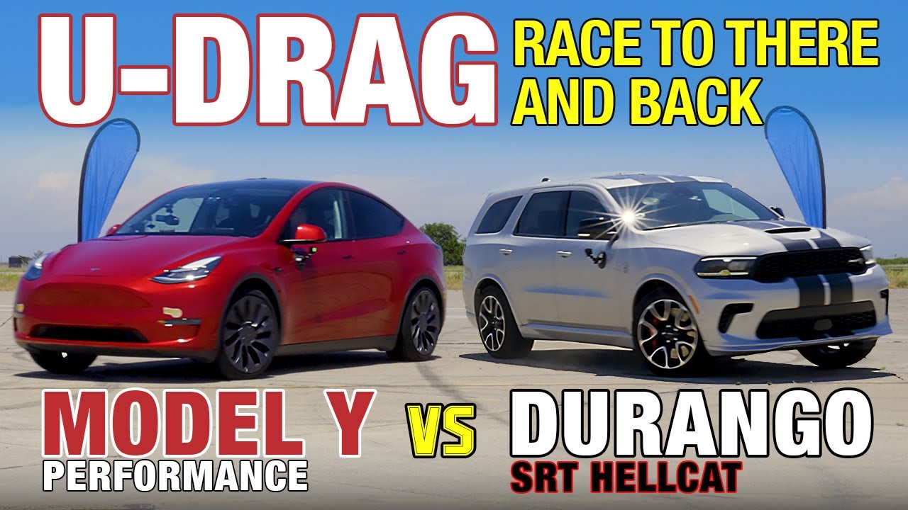 U-DRAGS: Dodge Durango Hellcat vs. Tesla Model Y Performance