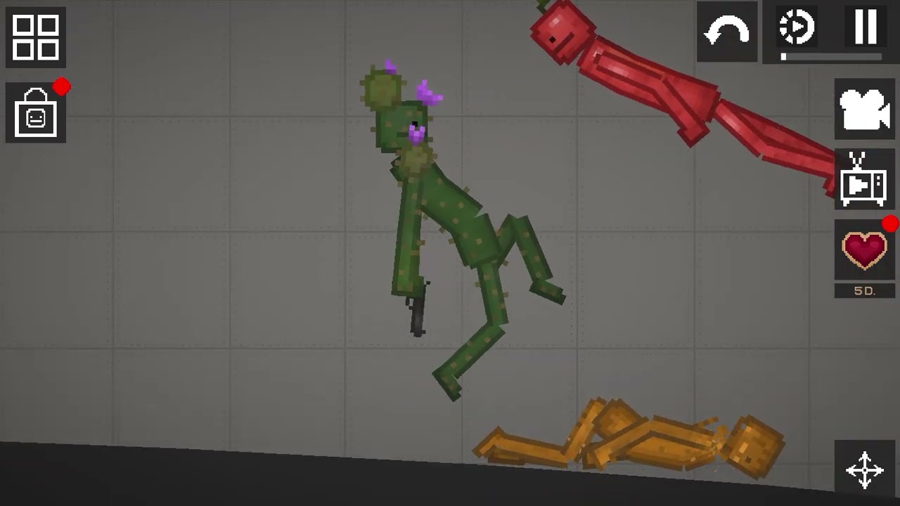 Melon playground character fighting over cake and for no reason 