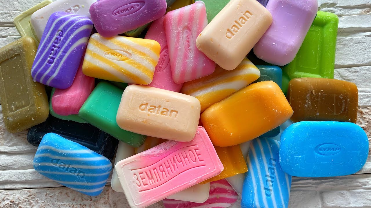 ASMR SOAP CUTTING. Dry Soap. Crunchy Sound. Satisfying video ASMR. Breaking soap plates.