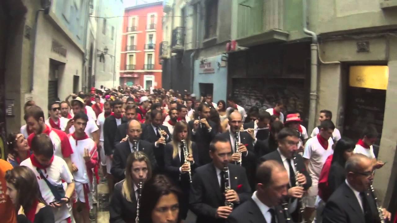 Salida de las dianas en San Fermín 2015