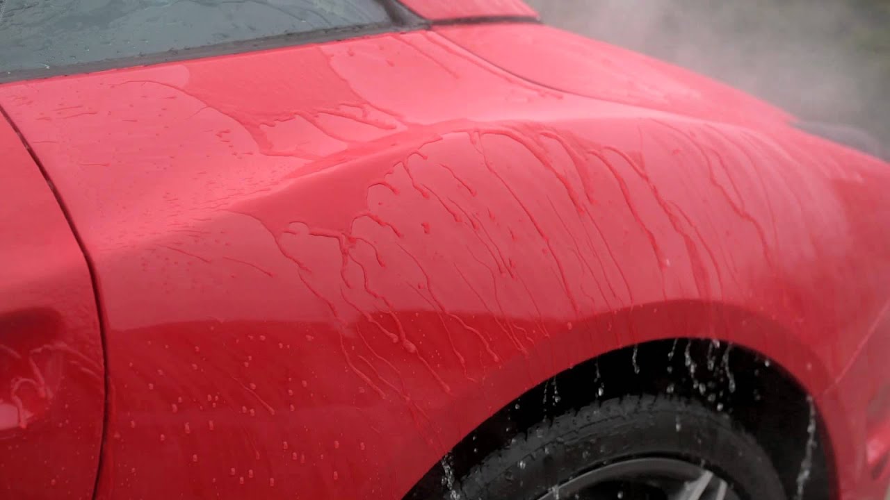 Ceramic paint coating water Sheeting Effect