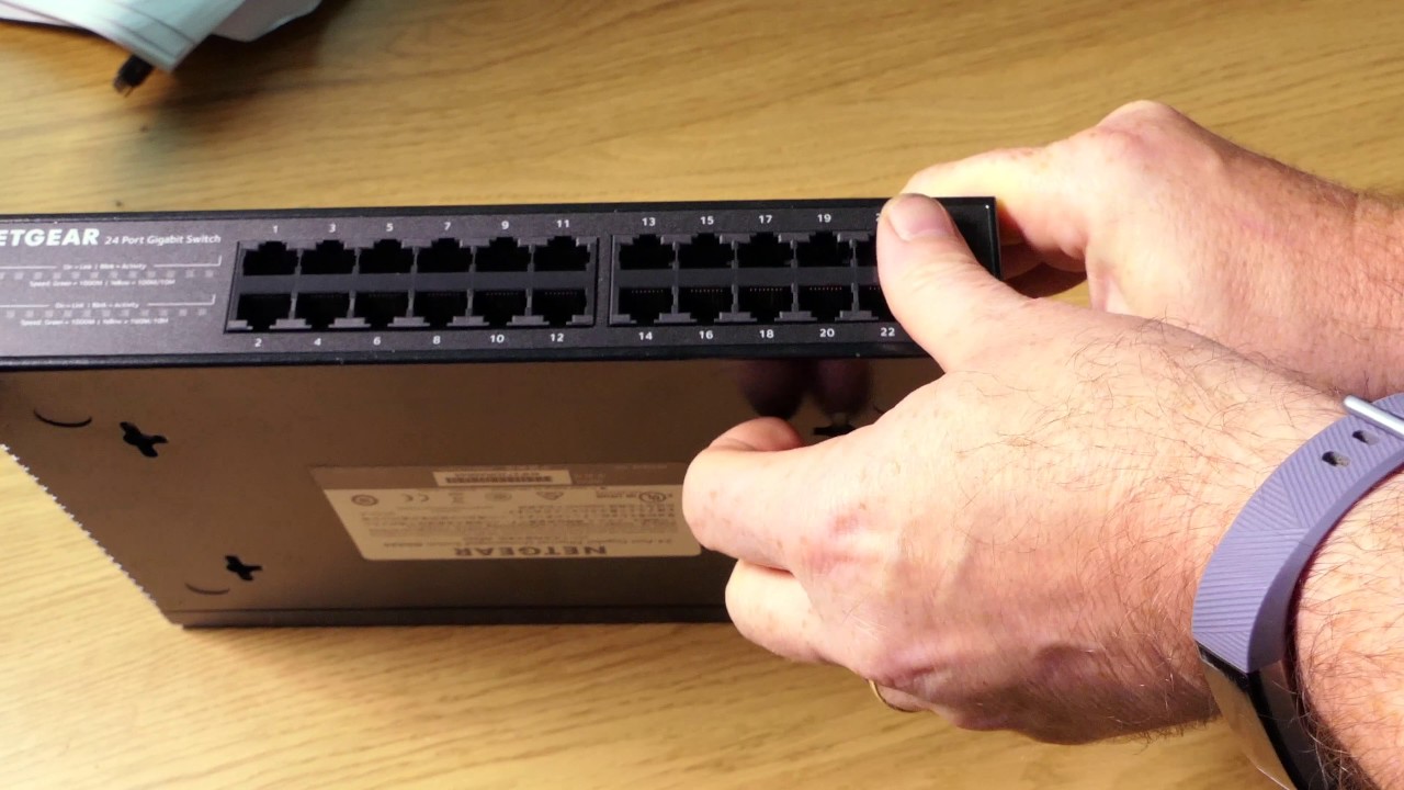 NETGEAR GS324 24 PORT SWITCH UNBOXING