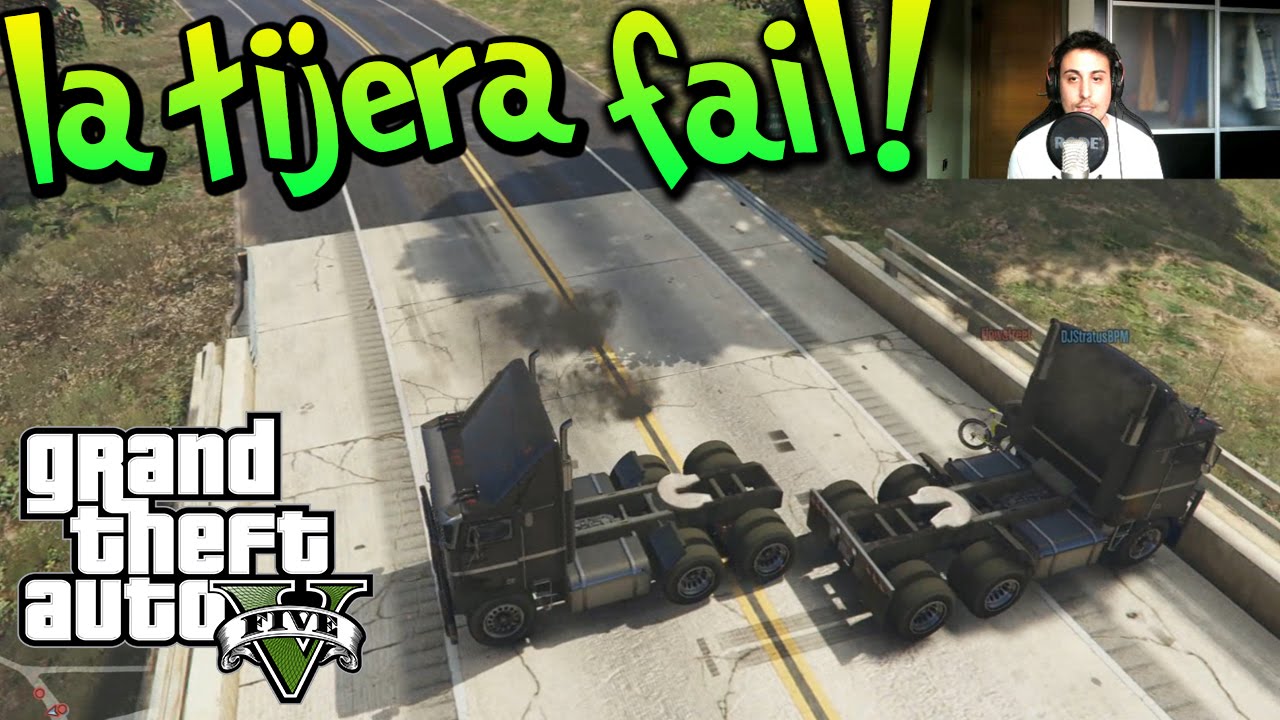 GTA V CAMIONES VS BICICLETAS! COMO SE LA LÍO A LOS DOS!! TIJERA FAIL! xFaRgAnx