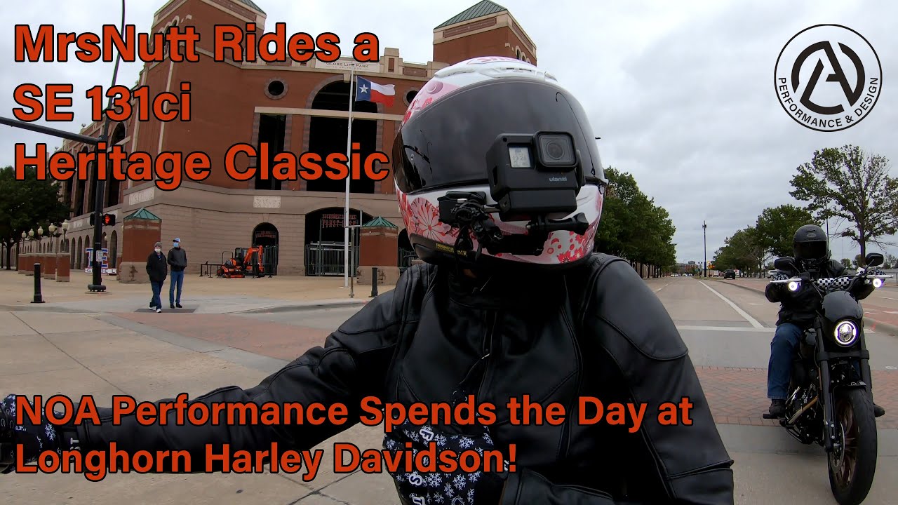 MrsNutt Rides a SE 131ci Heritage Classic Softail at Longhorn Harley Davidson