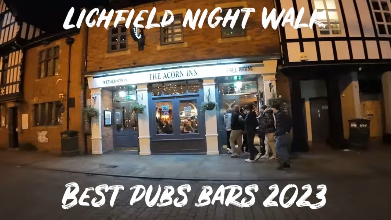Lichfield City Centre Friday Night Walk | Best Pubs & Bars | December Christmas 2023