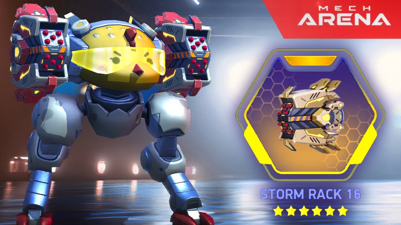 Little Lancer can be quite annoying with Storm Rack 16 in Mech Arena