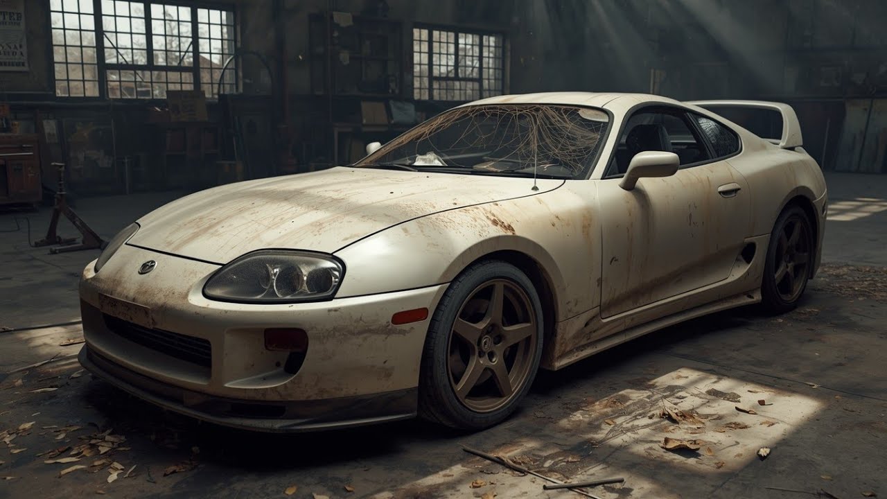 ASMR Car Restoration Full Rebuild of White Toyota Supra MK4 Twin Turbo 1998 from