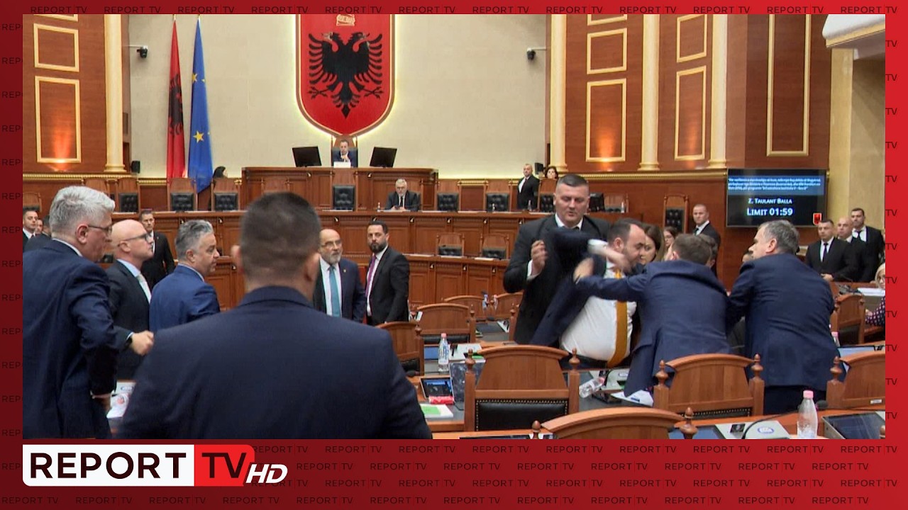 VIDEO EKSKLUZIVE/ Konfrontim mes deputetëve në Kuvend, momenti i sherrit mes Balliut e Ballës