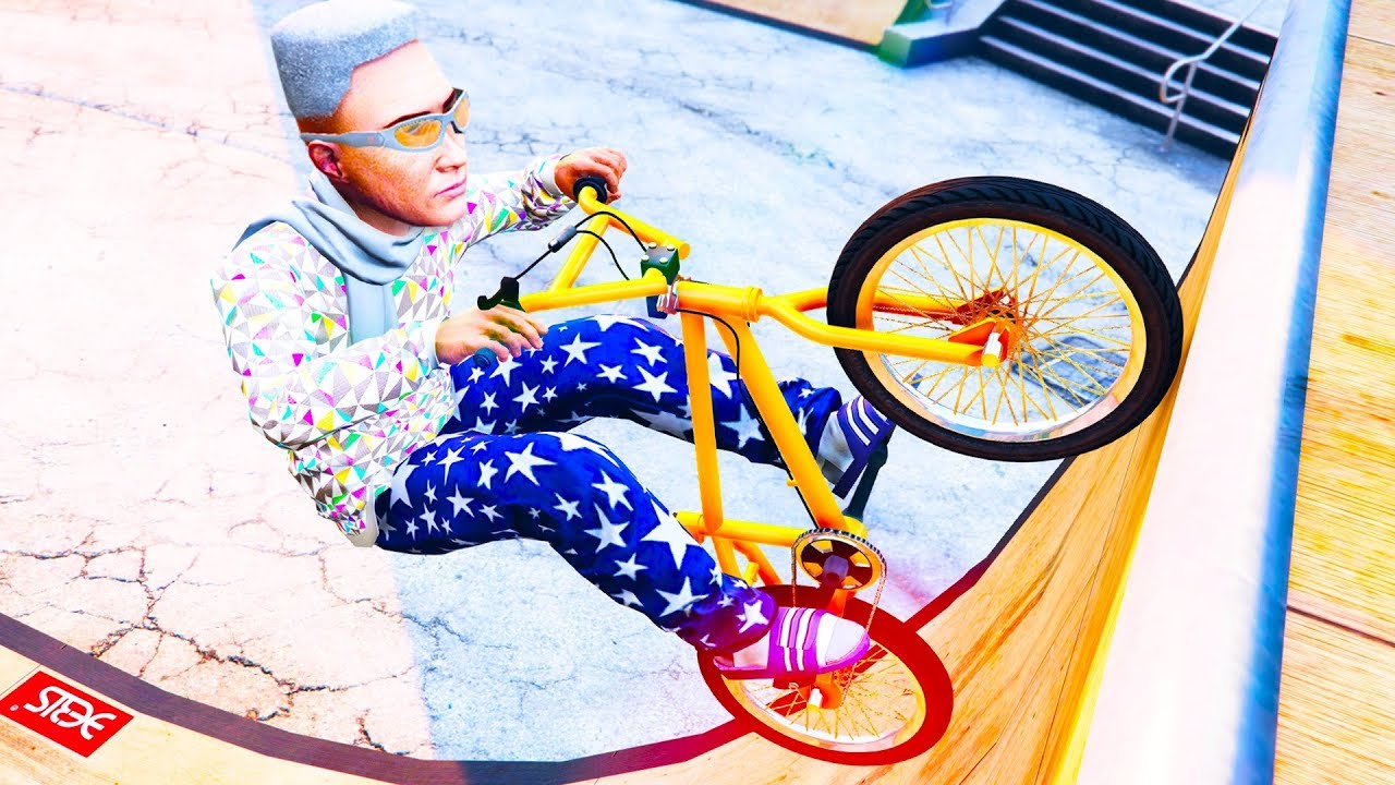 Mit dem Fahrrad auf GTA ONLINE Spieler springen!