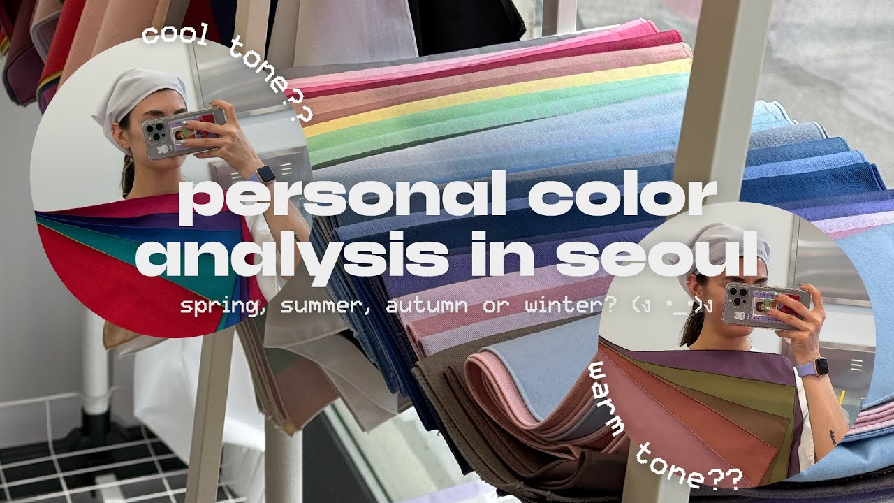 finally getting a personal color analysis in seoul 🎀 unexpected results??