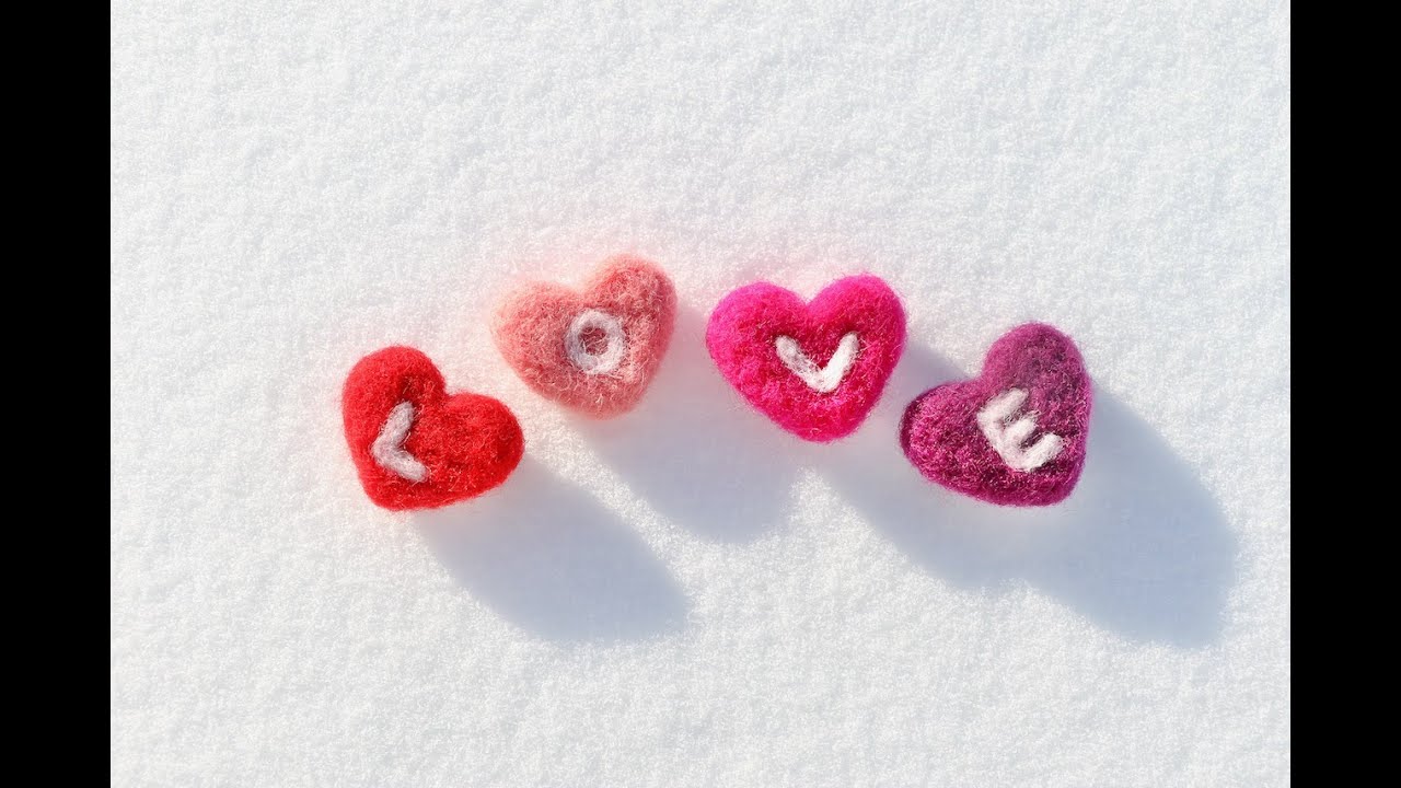 Felted Hearts - Needle Felting