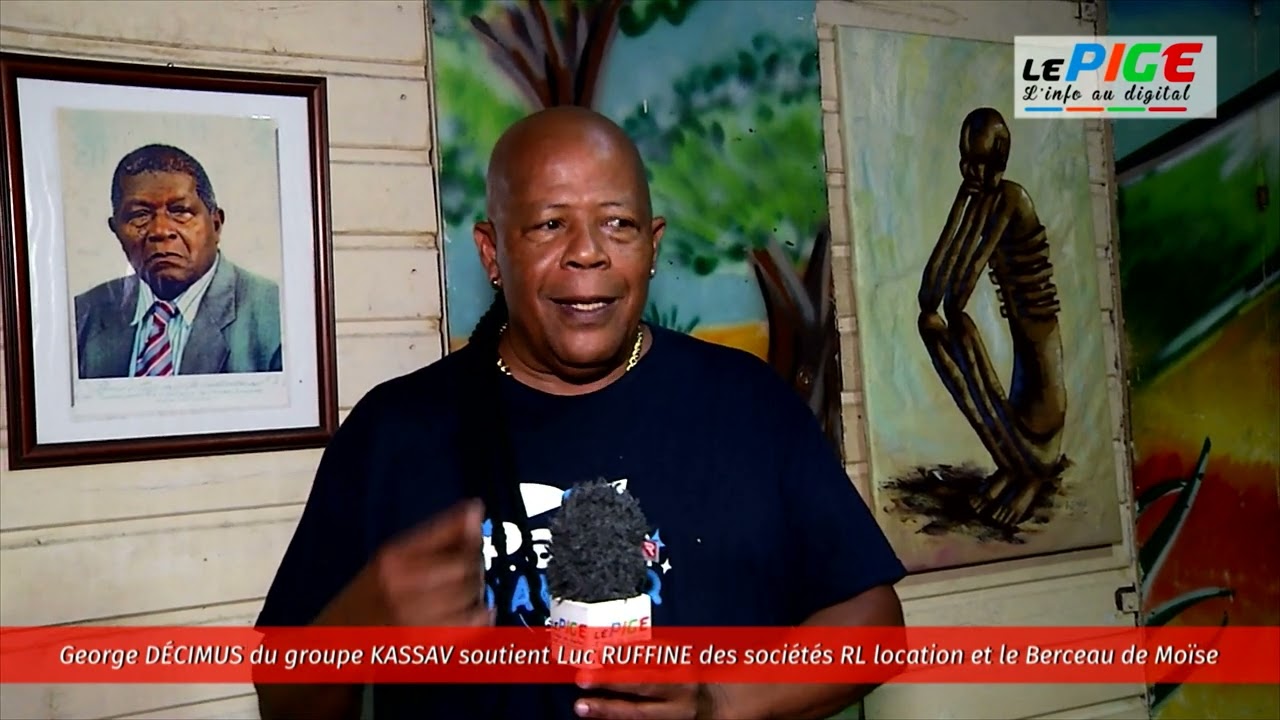 George Décimus du groupe KASSAV soutient Luc Ruffine des sociétés RL Location et le Berceau de Moïse