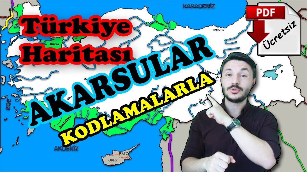 AKARSULAR 10.sınıf coğrafya Türkiye Akarsu haritası 🌎 Kpss coğrafya TYT COĞRAFYA 📂PDF