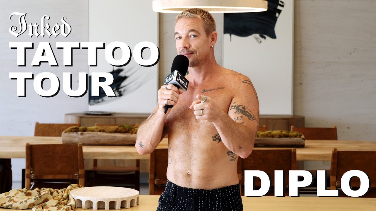 Животное, которое он так любит&hellip; Он сделал ему татуировку | Тур Inked Tattoo с Diplo.