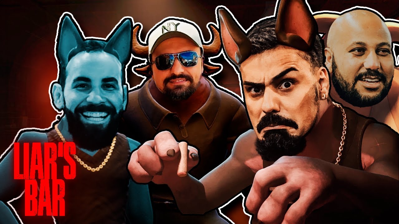ANIMAIS NUM BUTECO MENTINDO! @TheSmzinho @FabioCOG e Jabu no Liar's Bar!