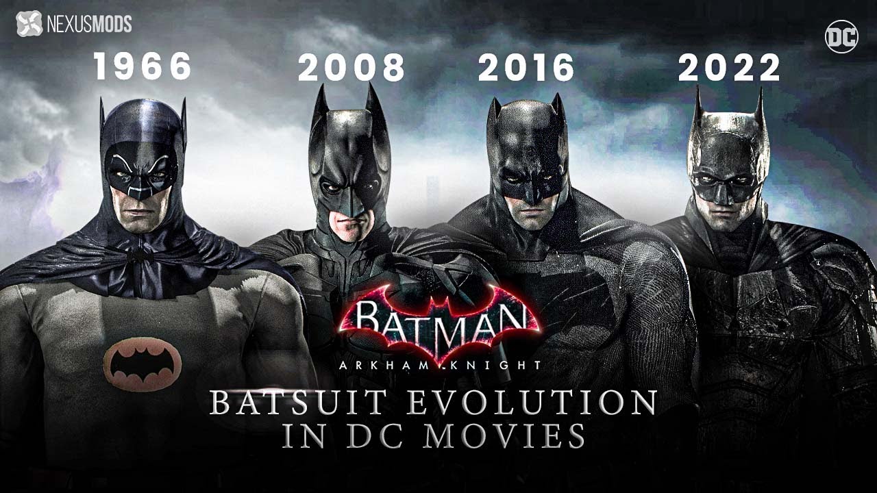 Batman Suits Evolution in Movies | Batman: Arkham knight (1966 to 2022)
