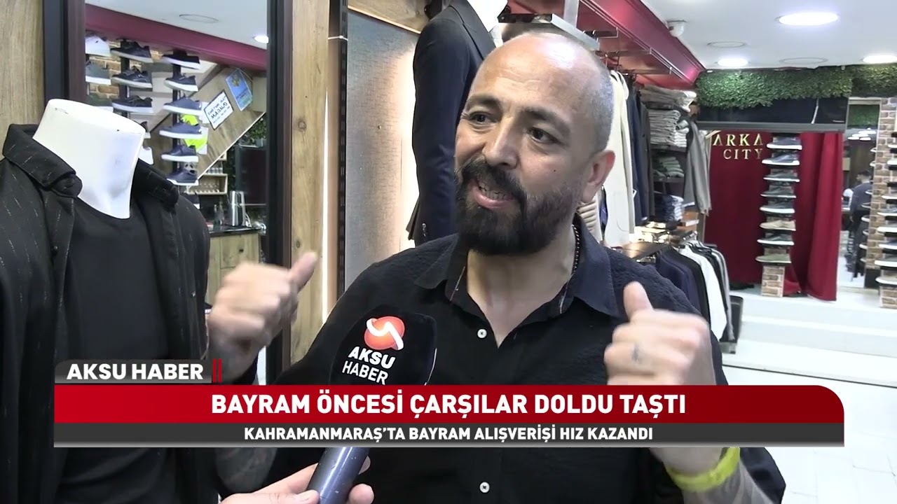 Kahramanmaraş’ta Bayram Alışverişi Yoğunluğu! Çarşılar Dolup Taşıyor