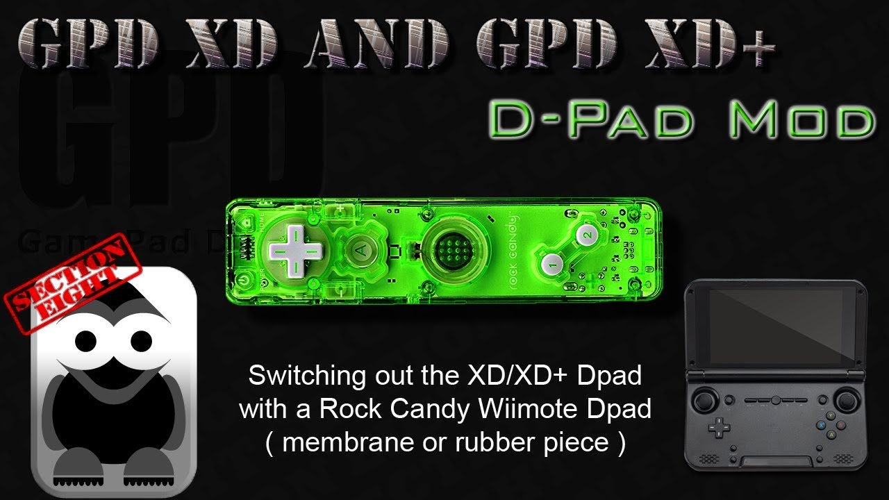 GPD XD  and GPD XD(Plus) - D-Pad Mod ( Directional pad rubber piece )