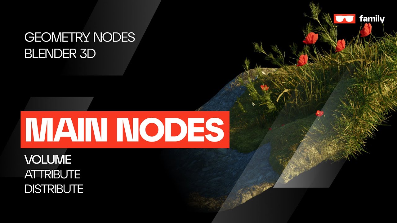 BLENDER 3.2 / GEOMETRY NODES - Volume\Attribute\Distribute