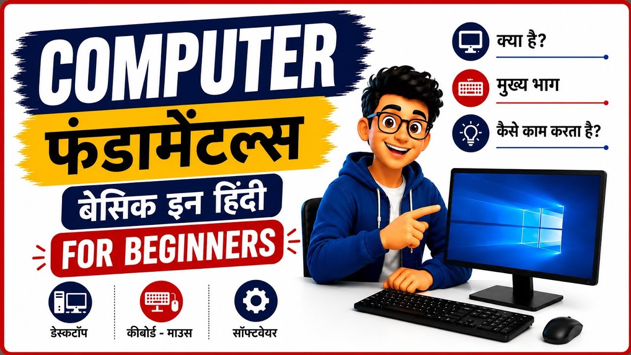 कंप्यूटर क्या है? | Computer Basics from Zero in Hindi | CPU, ALU, CU, MU Explained 