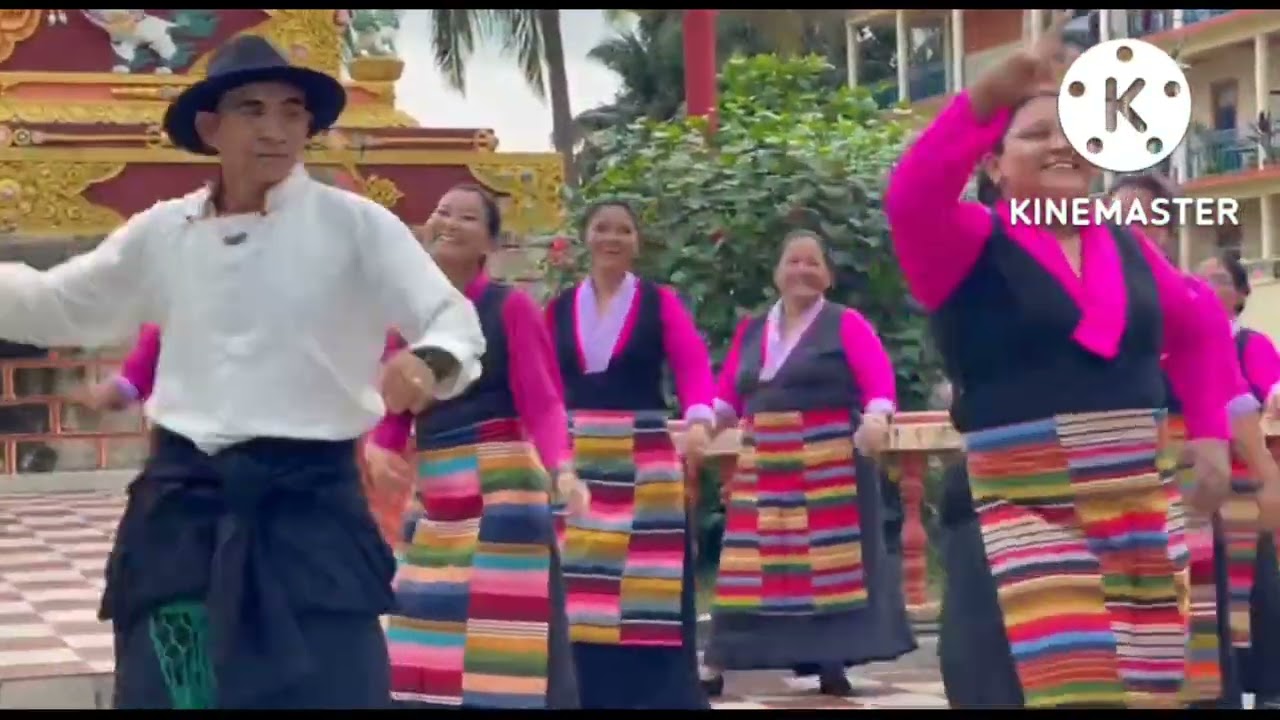 Mundgod #Tibetan disco dance#Morning workout group#tibetan group