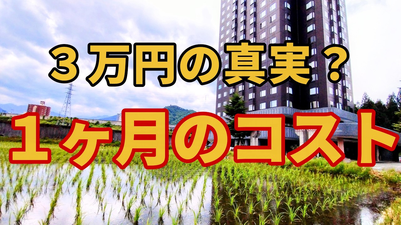 【湯沢リゾートマンション】１ヶ月の全費用【10万で年金生活可能か】暖房代３万は真実？月間コスト大公開