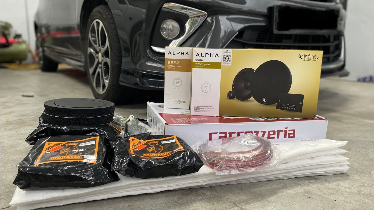 Myvi Gen 3 | Infinity Alpha 650C & Infinity Alpha 6530 | Soundproofing | DIY | ​⁠