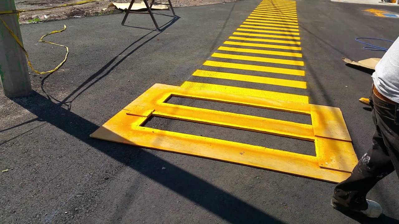 Como pintar paso de cebra