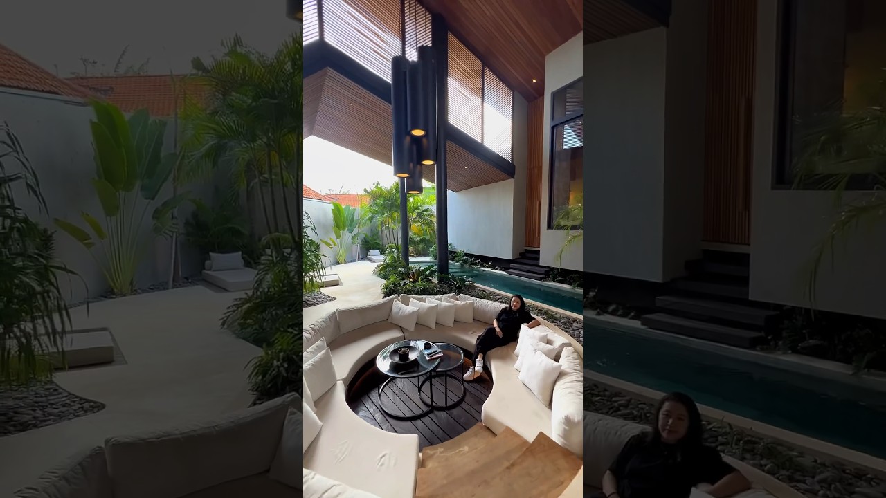 With elegant design & a 40-metre indoor pool, this house is tropical perfection!🤩 #balivillas