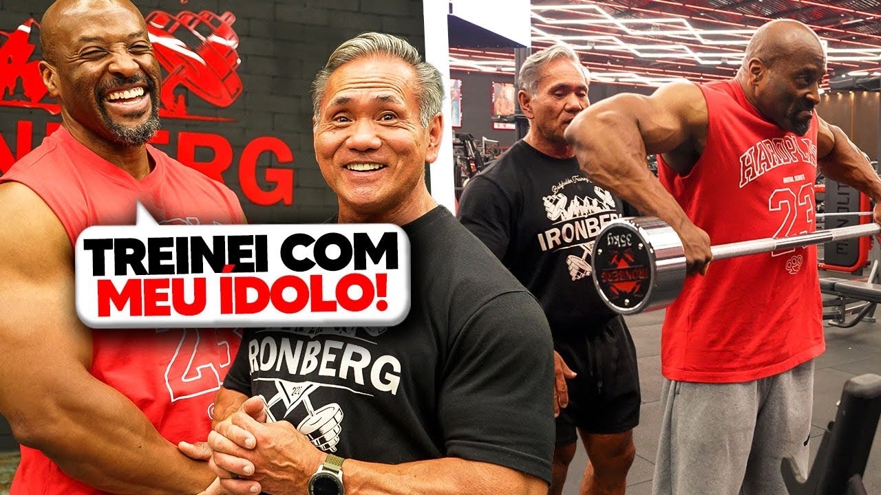 Treinei com um dos meus ídolos! Ele foi 4x Mr Universo