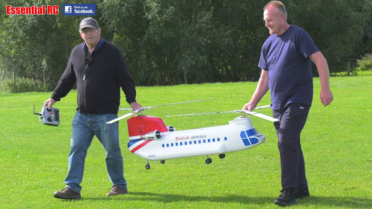 WOW !!! BOEING CH-47 CHINOOK TANDEM ROTOR RC ELECTRIC HELICOPTER