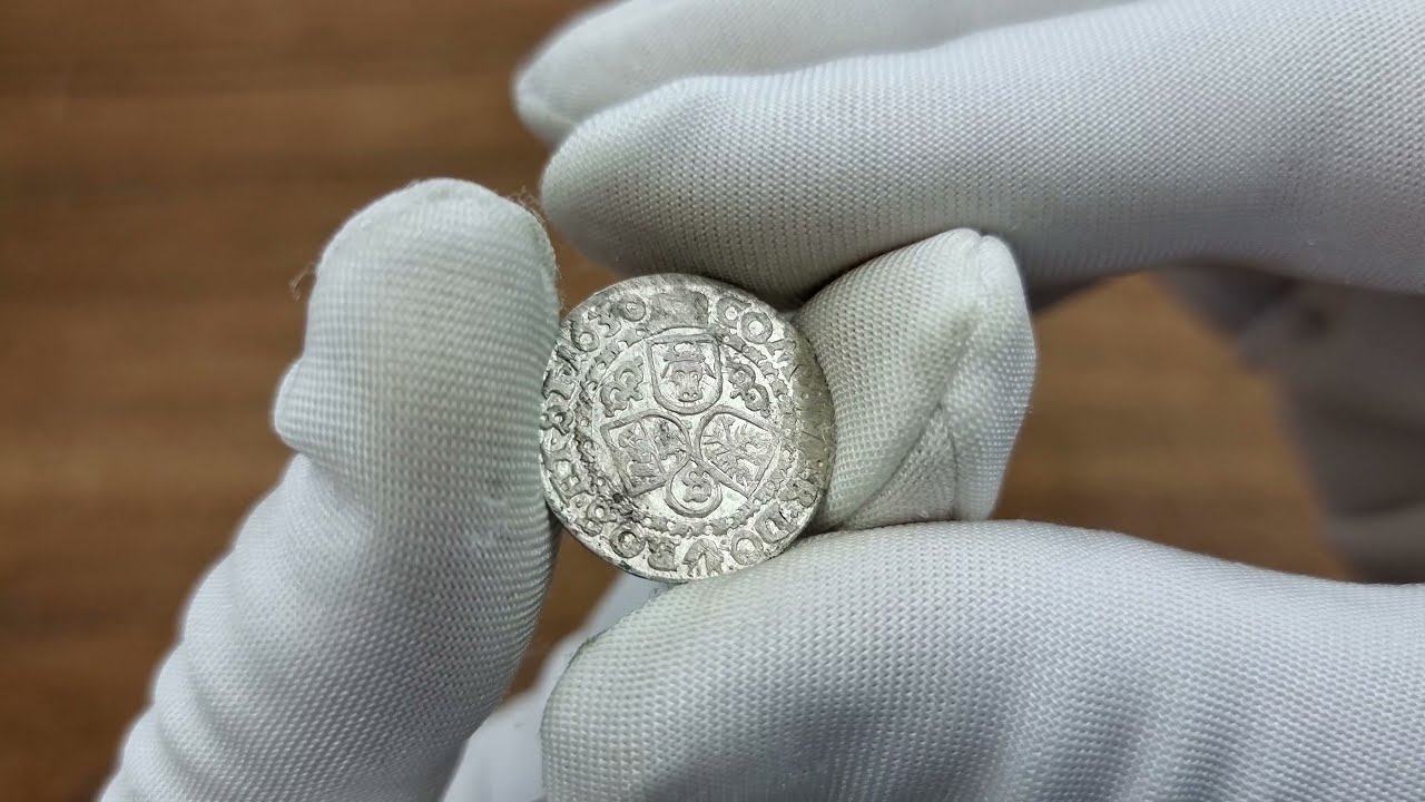Śląsk RZADKIE 3 krajcary 1630, Księstwo Żagańskie, Albrecht von Wallenstein | Aukcja 29 Niemczyk