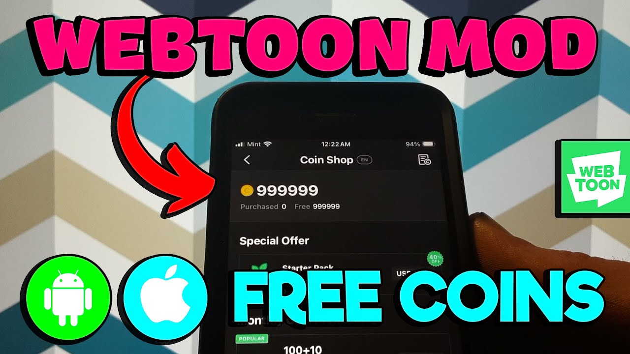 Webtoon Hack 🌟 How To Get Unlimited Free COINS Mod? [iOS/Android]