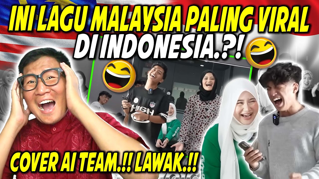 KELAKAR GILE🤣COVER AI TEAM❗INI LAGU MALAYSIA PALING VIRAL DI INDONESIA⁈ | INDONESIA REACTION