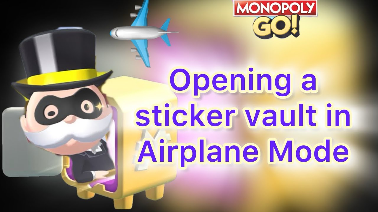 Opening your sticker vault in Airplane Mode #monopolygo #apm #vault