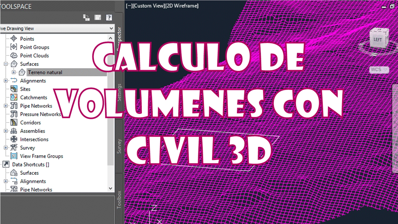 Cálculo de volúmenes de superficie y tablas de leyenda en Civil 3D (1/2)