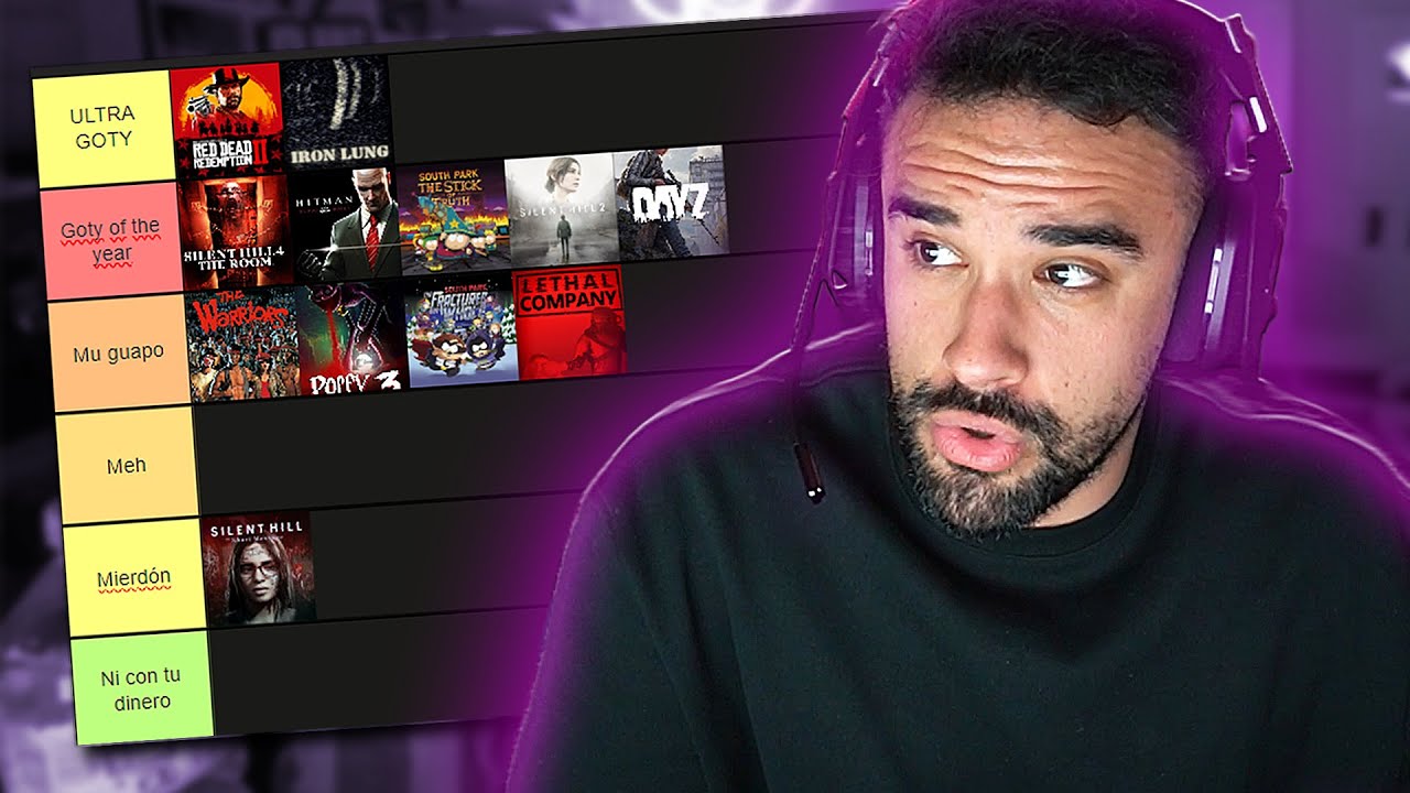 Illojuan hace una TIERLIST de los JUEGOS que jug&oacute; en 2024...
