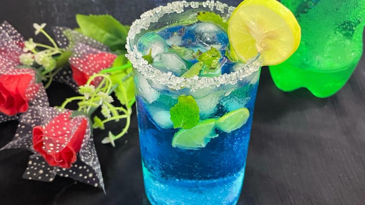 Blue lemonade||Blue Lagoon Mocktail | Without blue Curacao syrup | Mocktail recipes