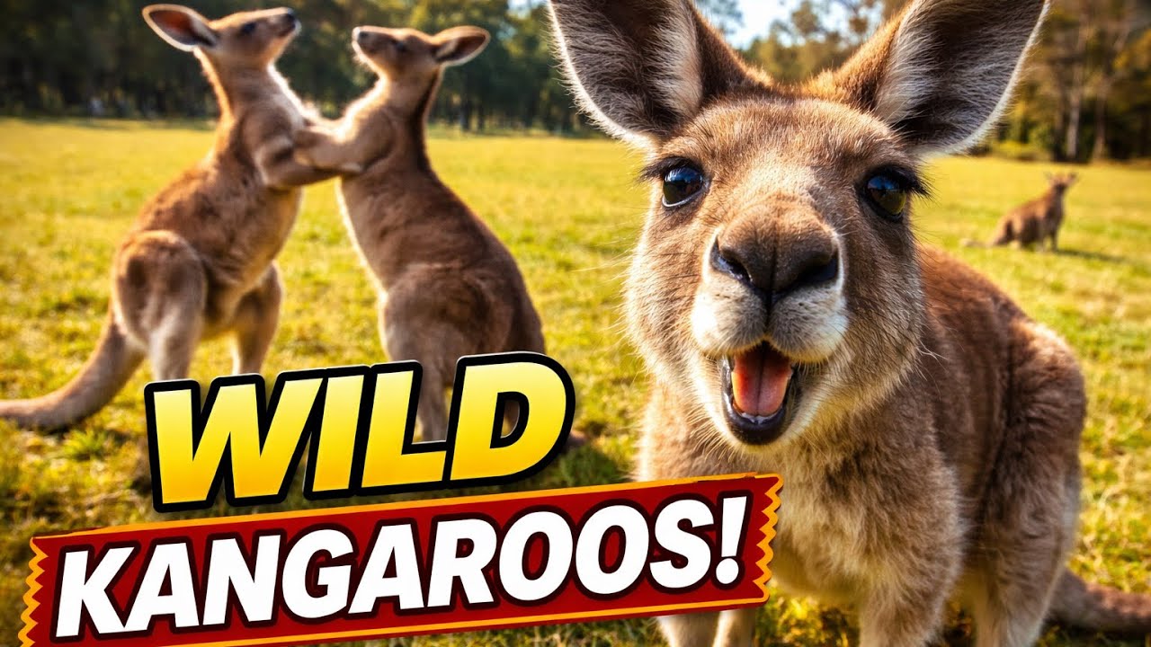 Only in Australia: Wild Kangaroos Playing 🦘🇦🇺