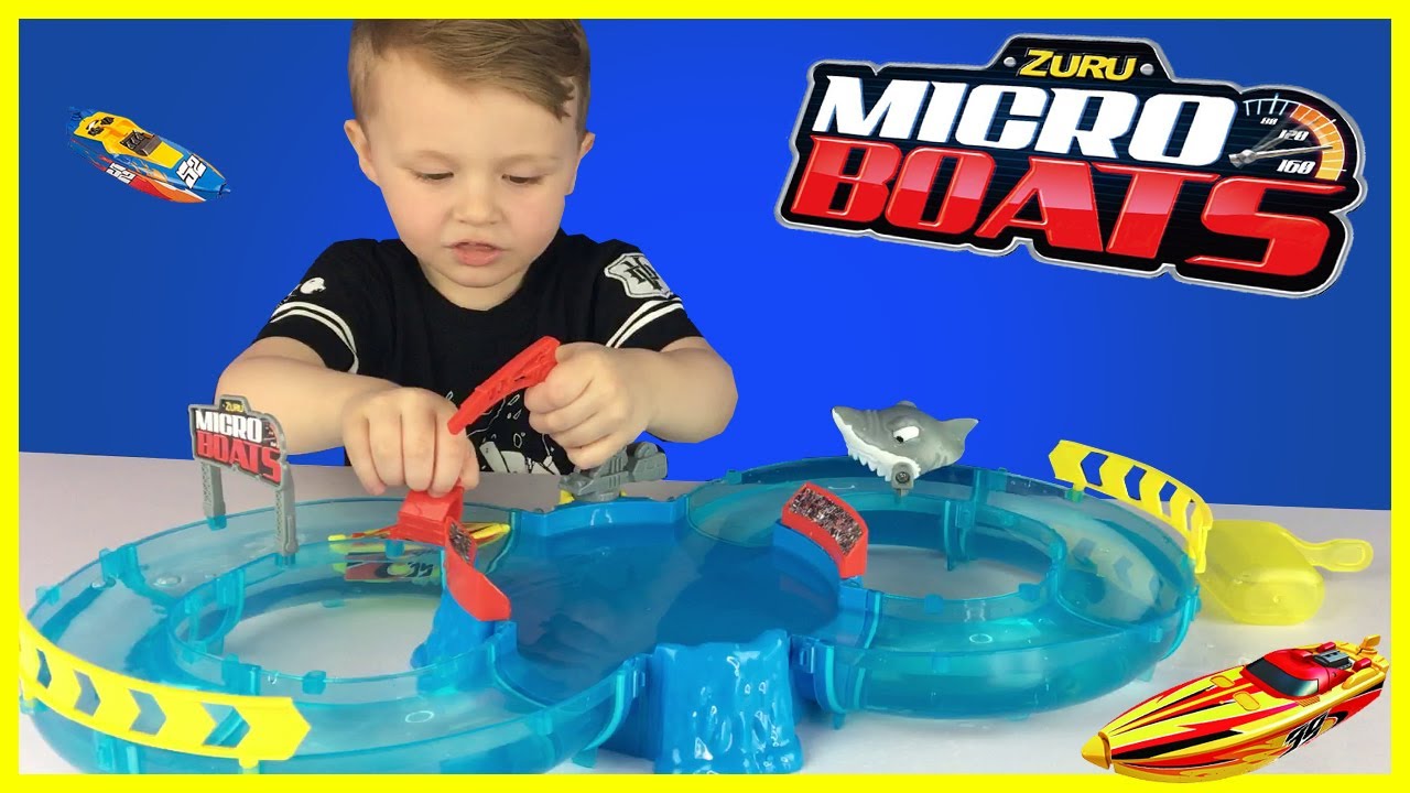 Zuru Micro Boats Racing Track Playset for Kids Attack Water Toys