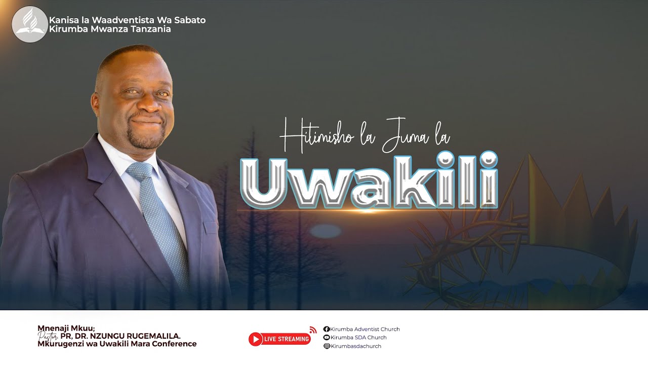 HITIMISHO LA JUMA LA UWAKILI NA PR, DR. NZUNGU RUGEMALILA