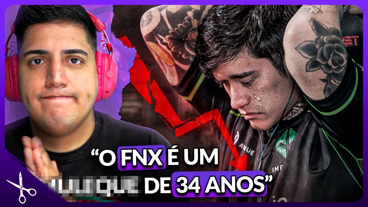 O TRISTE FIM DE CARREIRA DO FNX… (o adolescente de 34 anos) -  React fkS