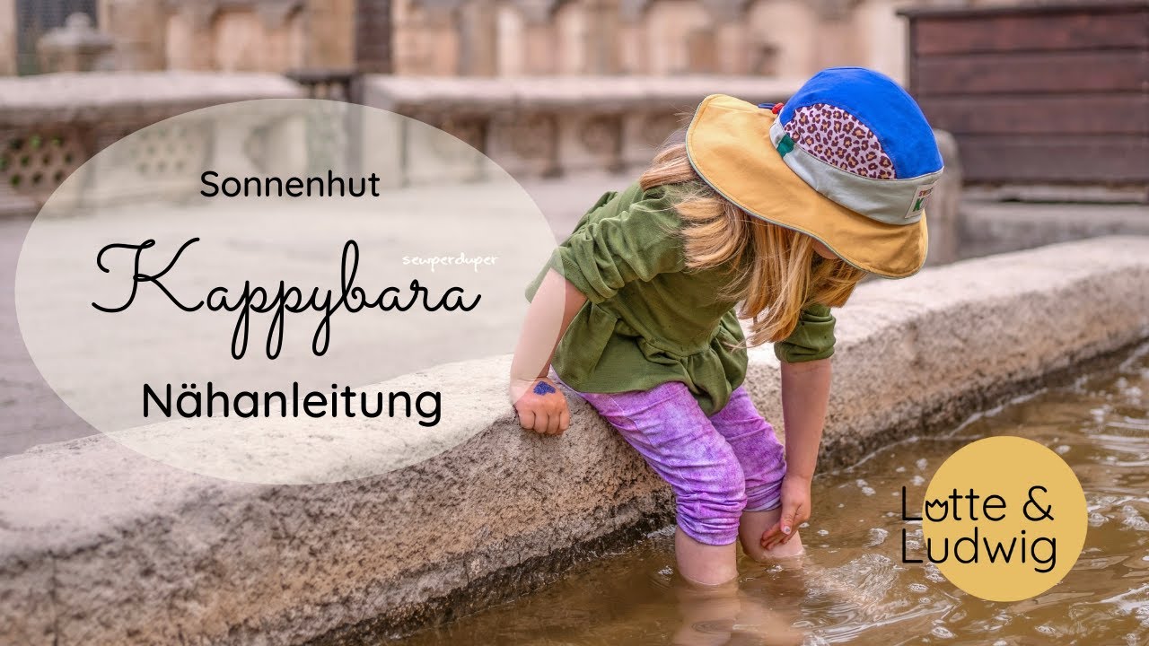 Sonnenhut nähen: Kappybara Schritt für Schritt